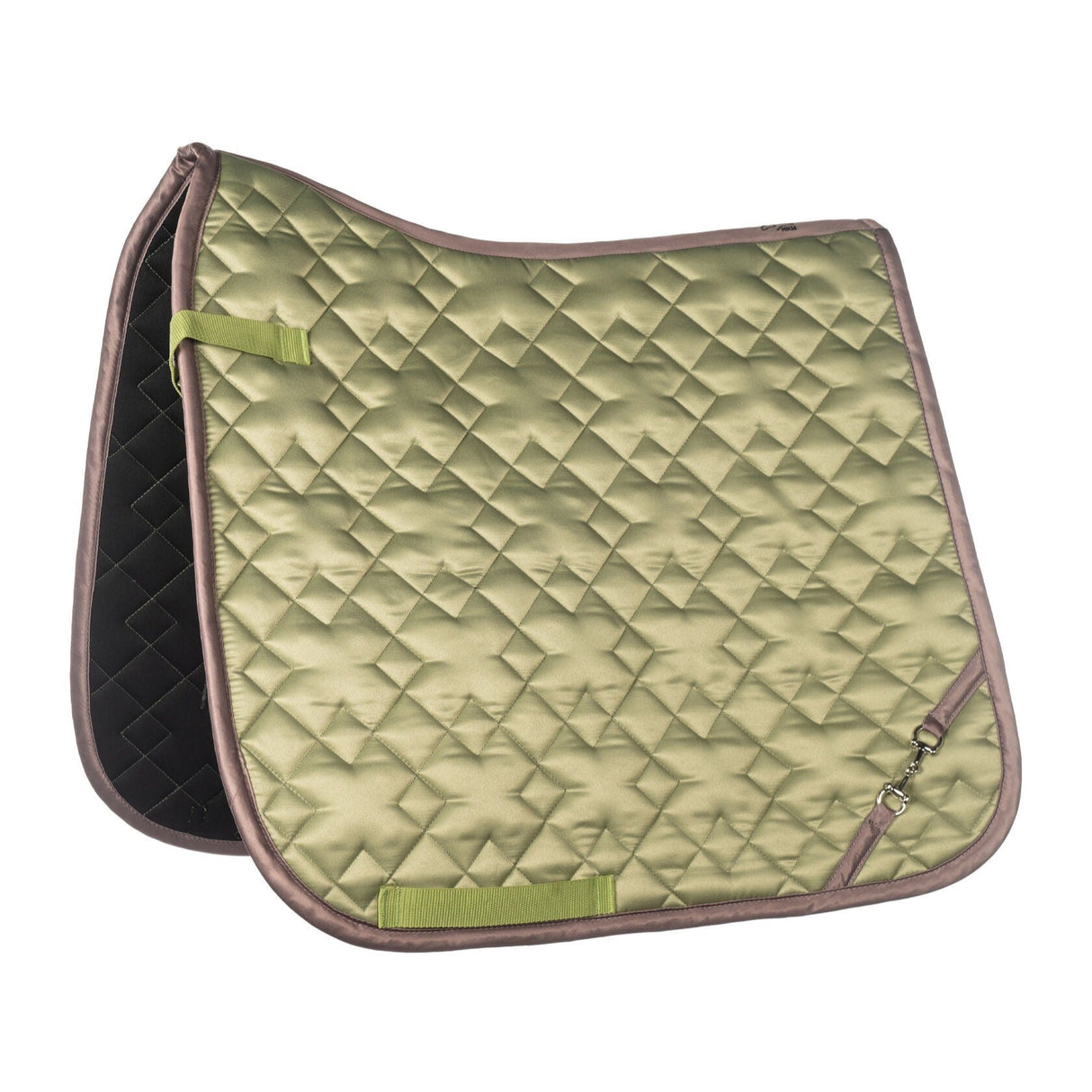 HKM Saddle Cloth -Golden Bit- #colour_jade-green