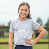 HKM Children's T-shirt -Sparkle- #colour_grey-mottled