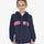 Equestro Kids' Hoodie With Zip And Sponge Lettering #colour_blue-fuscia