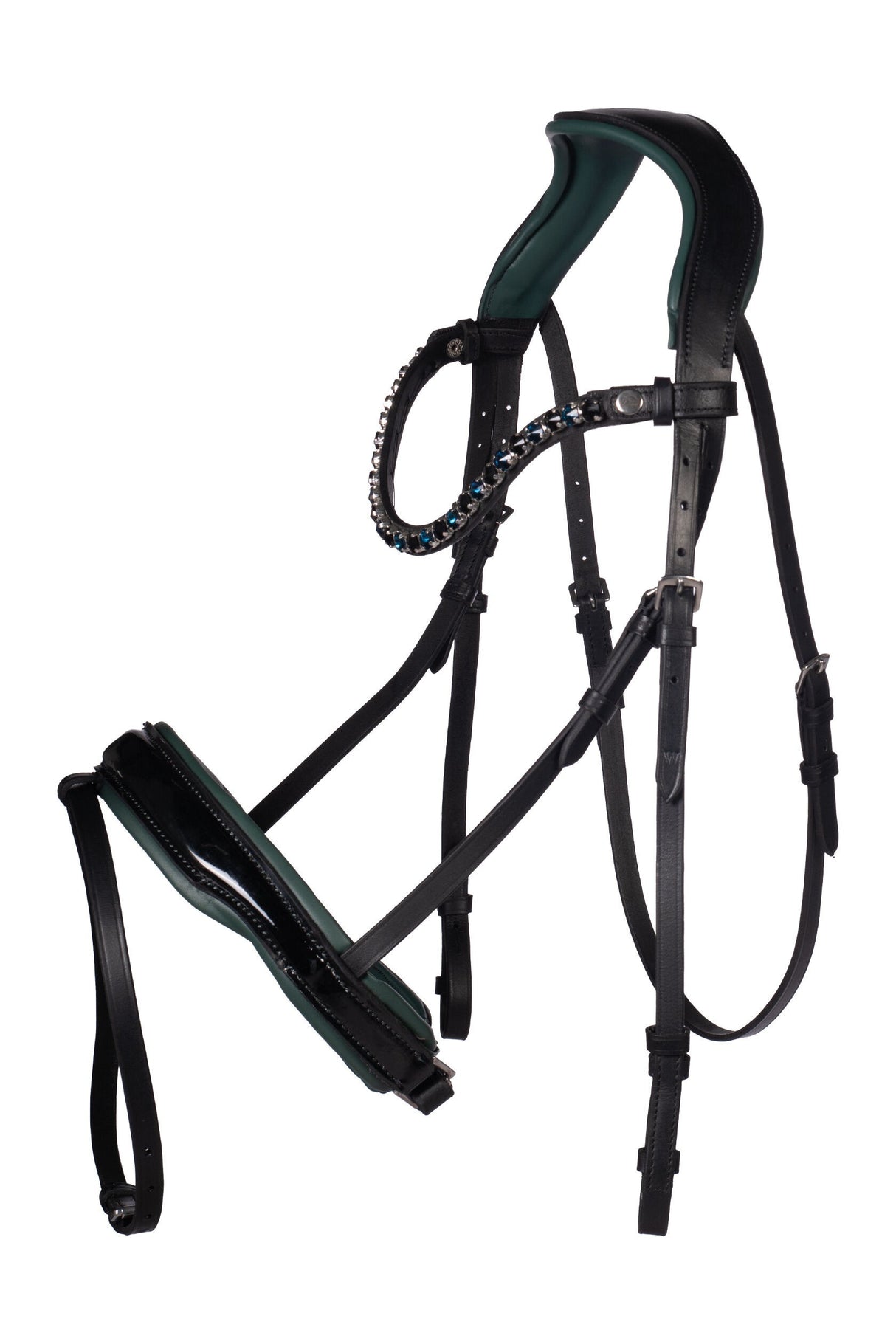 HKM Bridle -Manchester- #colour_black-petrol