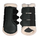HKM Protection Boots -Comfort Premium Mesh- Fur #colour_khaki