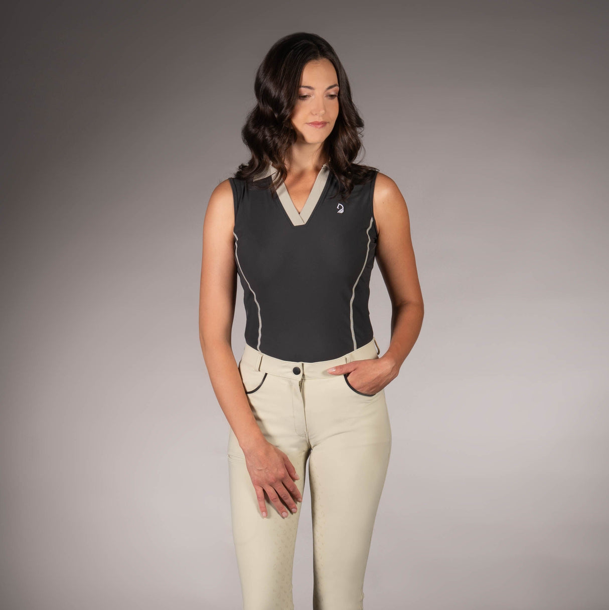 HKM Sleeveless Polo Shirt -Limone-