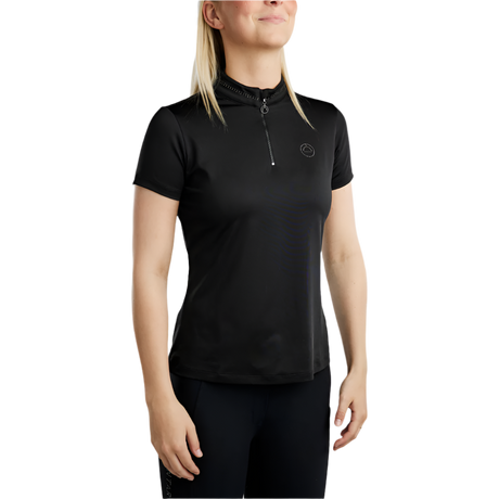 Montar MoBlair Short Sleeved T-Shirt with Dark Grey Crystals #colour_black