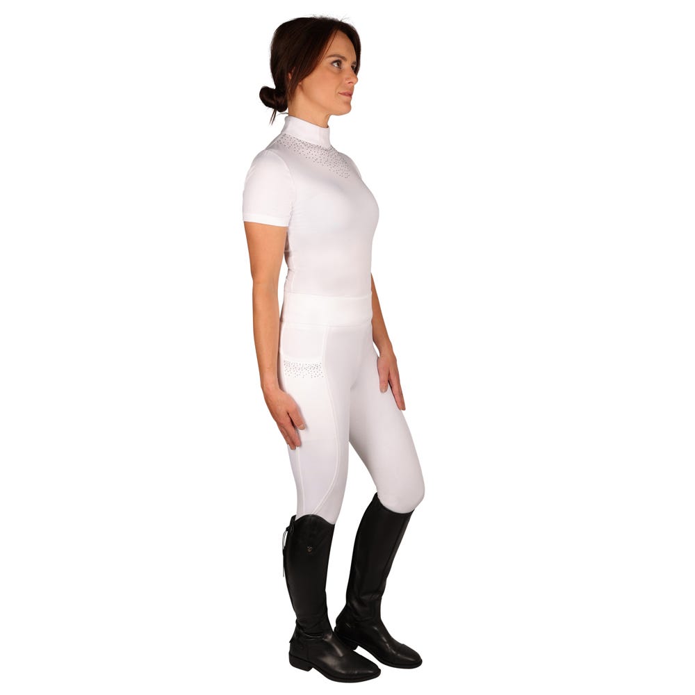 Hy Equestrian Roka Regal Riding Tights #colour_white