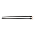Hy Equestrian Diamante Spur Straps #colour_black-rose-gold