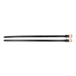 Hy Equestrian Children's Diamante Spur Straps #colour_black-rose-gold
