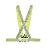Reflector Adjustable Harness by Hy Equestrian #colour_yellow
