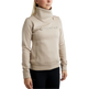 Montar MoNaja High Collar Sweatshirt with Gun Metal Crystal Logo #colour_light-silver-grey