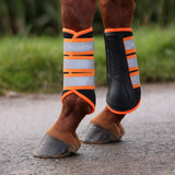 Shires ARMA EQUI-FLECTOR® Brushing Boots #colour_orange