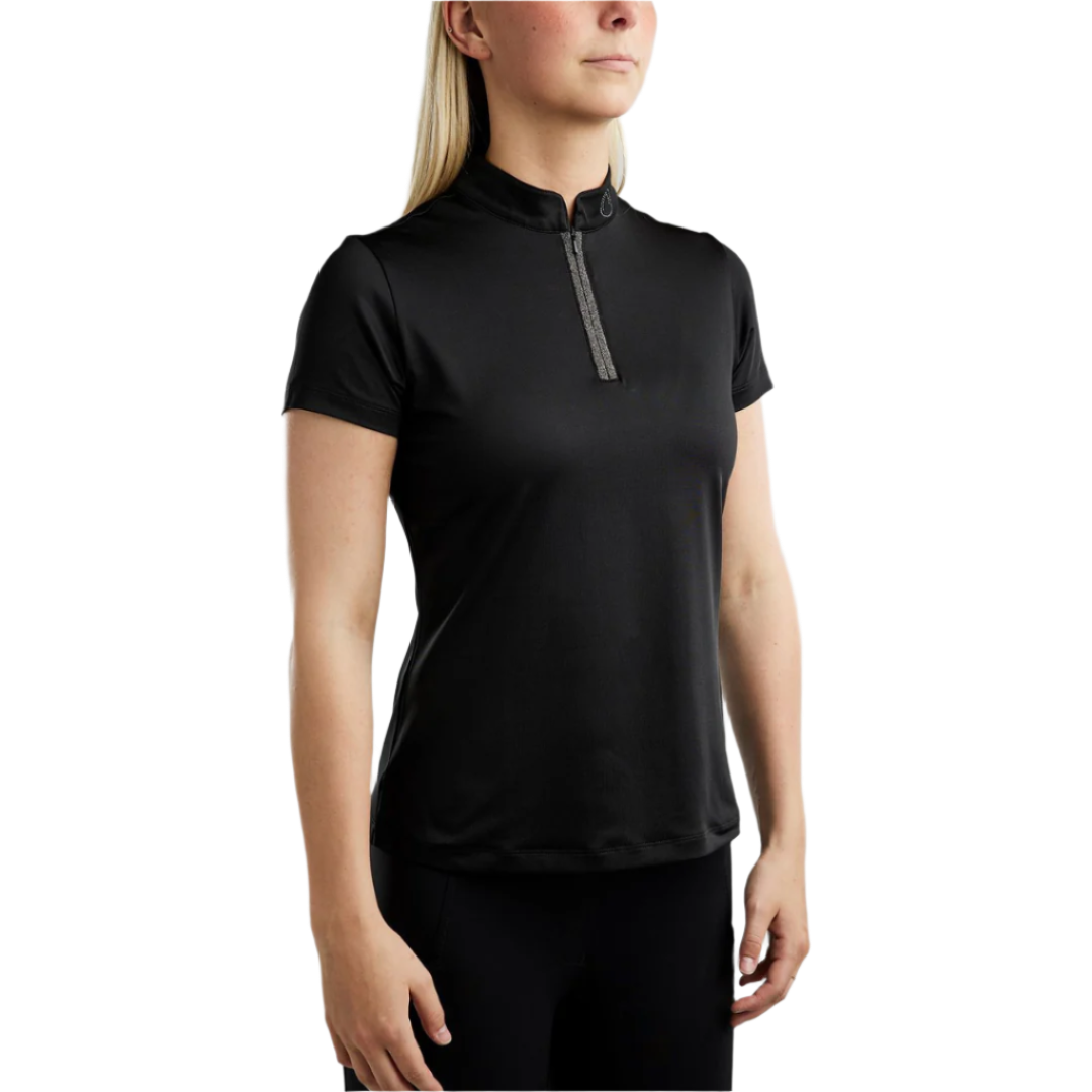 Montar MoGloria Short Sleeved Training Shirt with Caviar Tape #colour_black