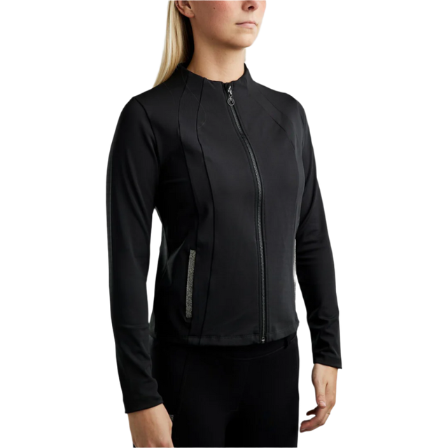 Montar MoGloria Full Zip Jacket Caviar Tape #colour_black