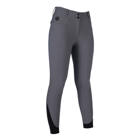 HKM Heating Silicone Full Seat Riding Breeches -Keep Warm- Style #colour_grey