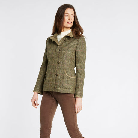 Dubarry Womens Bracken Tweed Jacket #Colour_thistle