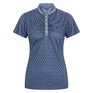 Imperial Riding Women's Roxy AOP Tech Top #colour_blue-navy