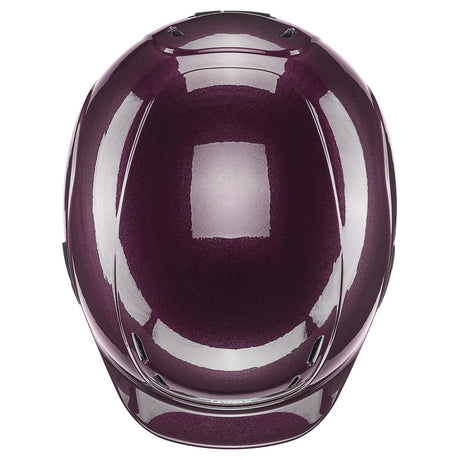 Uvex Kiddox Shiny Riding Hat #colour_burgundy