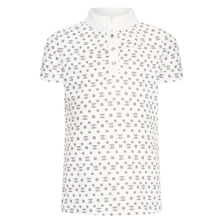 Imperial Riding Children's Roxy Tech Top #Colour_white-grey