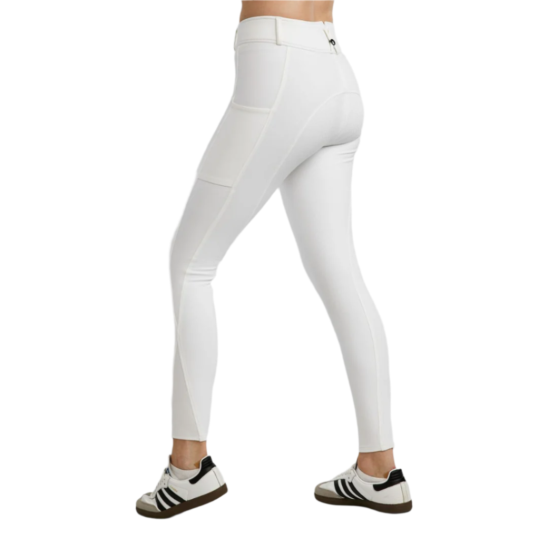 Montar Megan Full Seat Breeches with Phonepockets #colour_white