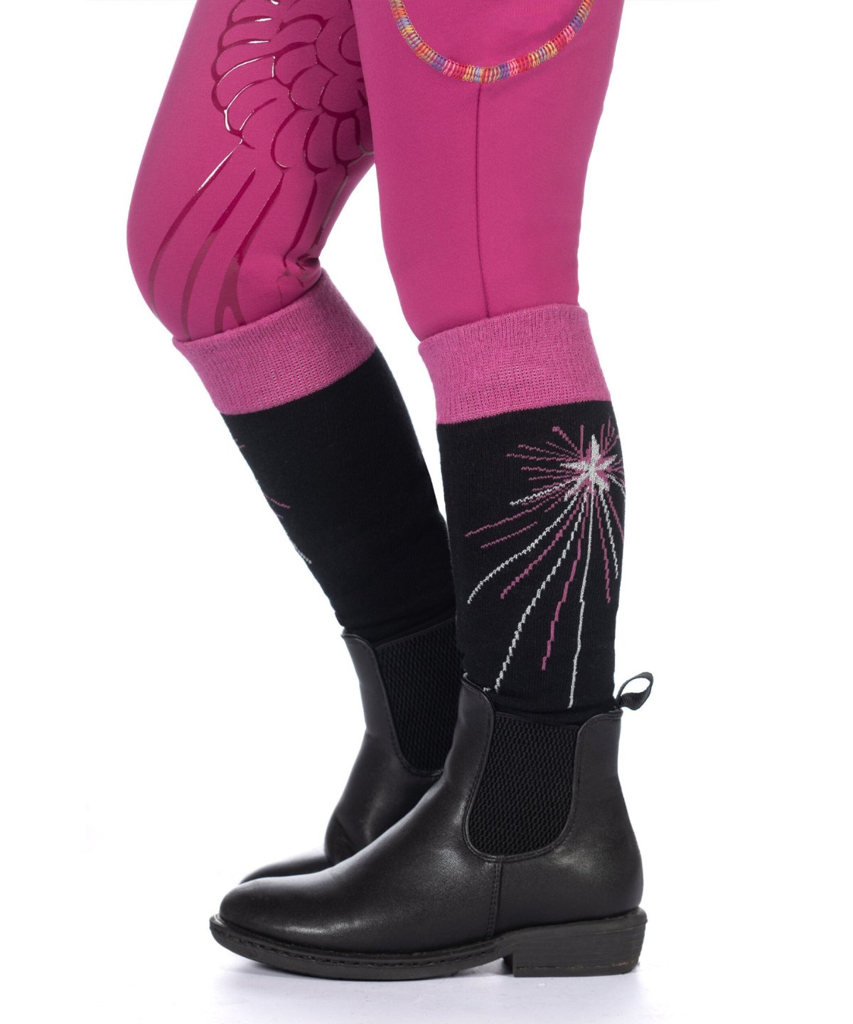 HKM Riding Socks -Polly- #colour_black