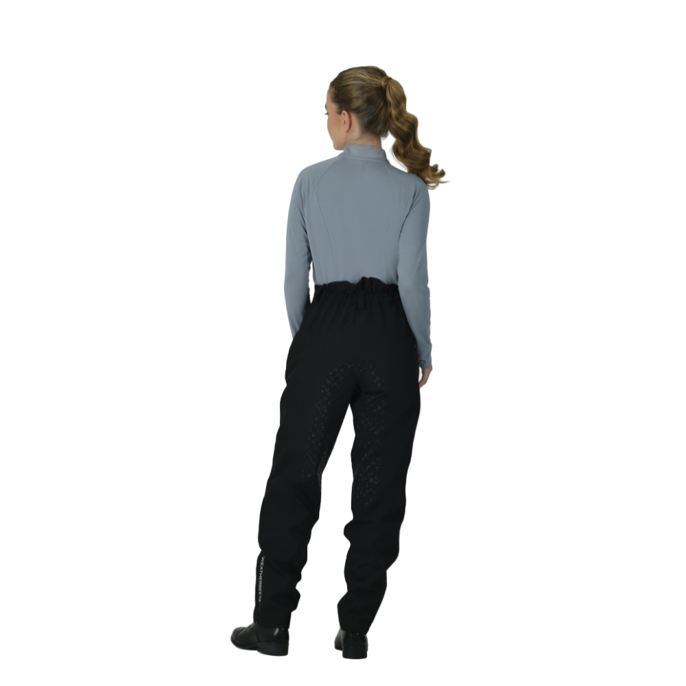 Weatherbeeta Ladies Rayne Waterproof Overtrousers II #colour_black-white