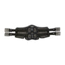 Stubben Equi-Soft® Short Saddle Girth with Cover - Black #colour_vachette-leather-black