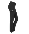 E.L.T Ladies Micro Jodhpur Cargo Silicone Breeches #colour_black