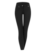 E.L.T Micro Ladies Knee Silicone Riding Breeches #colour_black