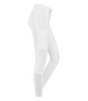 E.L.T Micro Ladies Knee Silicone Riding Breeches #colour_white
