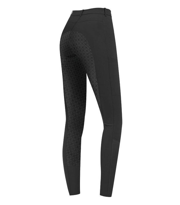 E.L.T Micro Ladies Sport Silicone Riding Breeches #colour_black