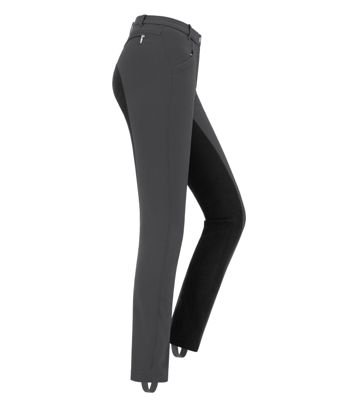 E.L.T Micro Ladies Jodhpur Riding Breeches #colour_asphalt-black