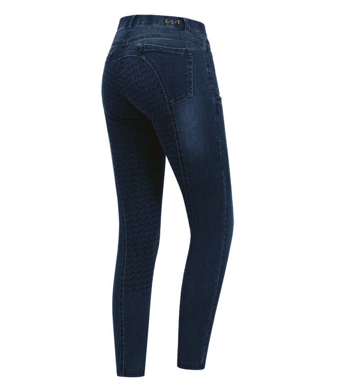 E.L.T Ladies Luna Jeans Breeches #colour_dark-blue