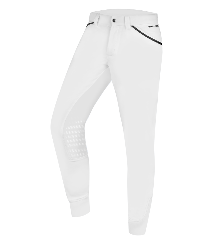 E.L.T Men's Mailo Knee Silicone Breeches #colour_white