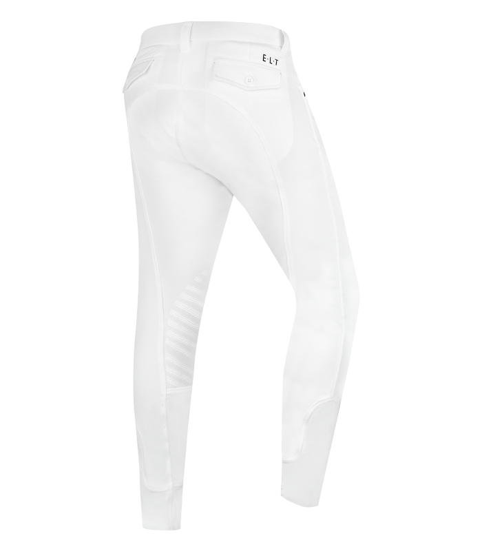 E.L.T Men's Mailo Knee Silicone Breeches #colour_white