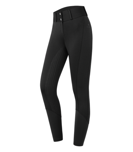 E.L.T Essential Ladies High Waist Silicone Breeches #colour_black