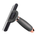 Waldhausen Deshedding Comb with Gel Handle, XL #colour_black-rose-gold