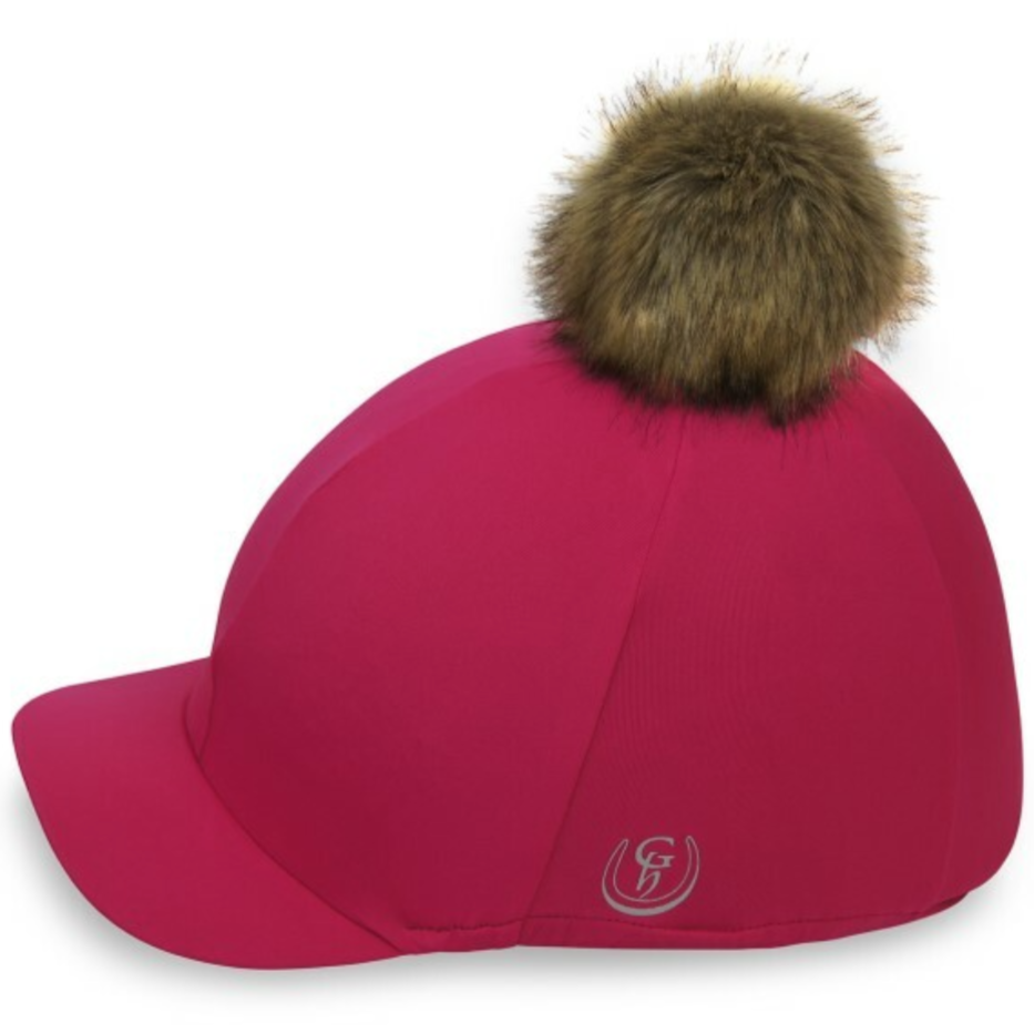 Gatehouse Stretch Detachable Pompom Hat Cover #colour_cerise