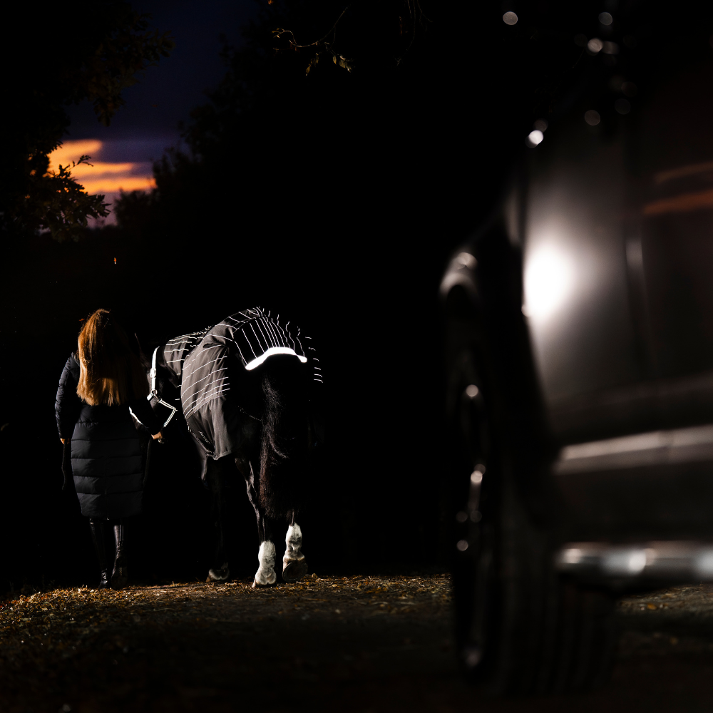 Horseware Ireland Amigo 1200D FieldSafe Reflectech Plus 0g Turnout Rug #colour_black-reflective-black