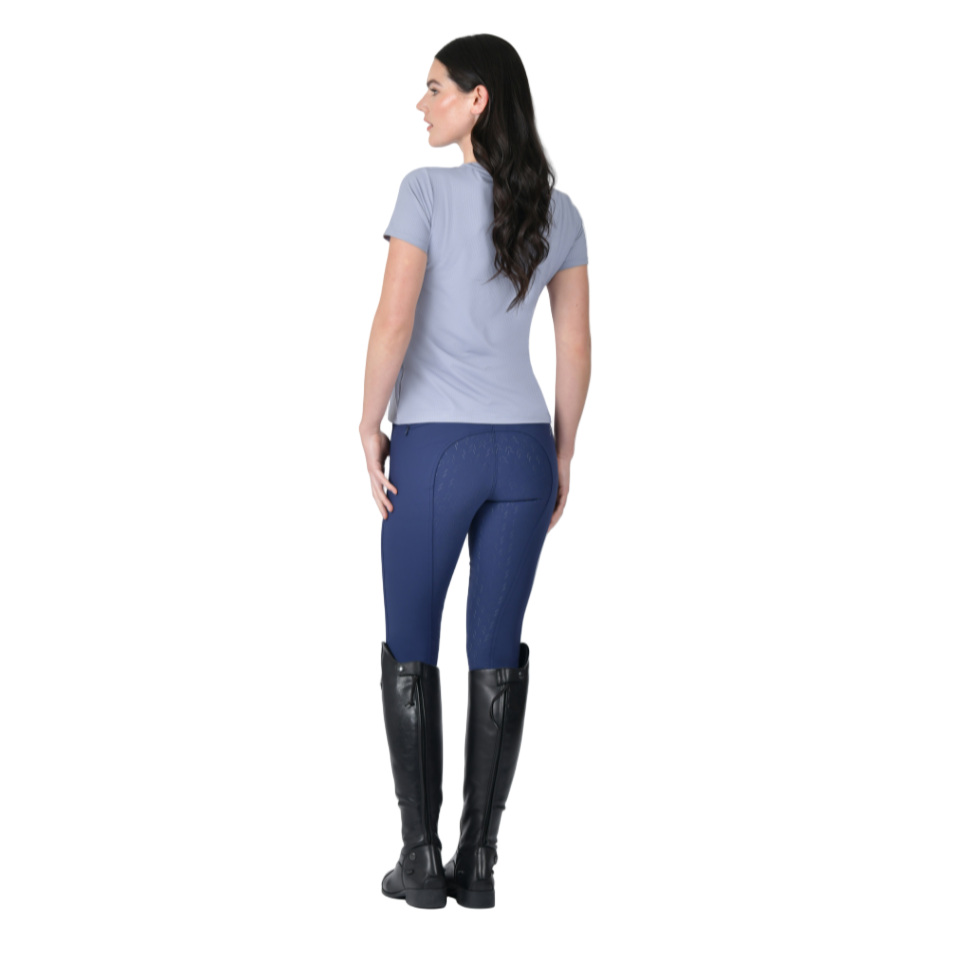 Weatherbeeta Ladies Relaxed UV Short Sleeve Tee #colour_blue-stone