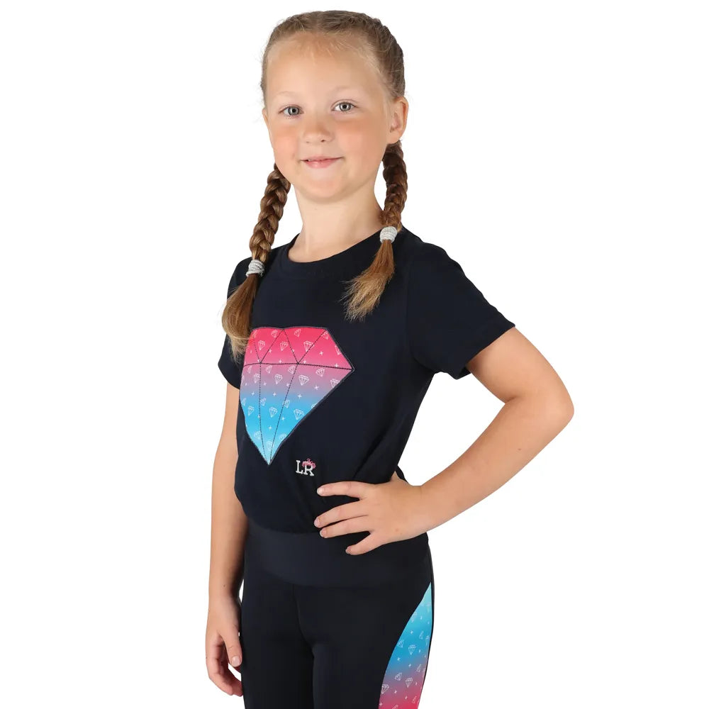 Dazzling Diamond T-Shirt by Little Rider #colour_navy