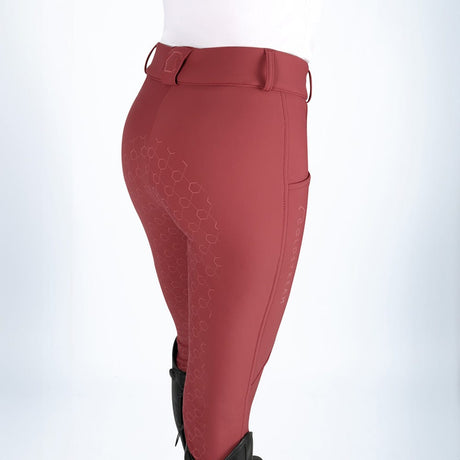 Coldstream Balmore Ladies Thermal Riding Tights #colour_burgundy