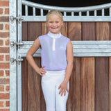 Hy Equestrian Eden Children's Sleeveless Show Shirt #colour_lilac