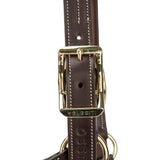 Shires Velociti Lusso Girona Leather Headcollar #colour_havana