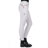 HKM Women's Silicone Full Seat Riding Breeches -Livigno Sportive- #colour_white