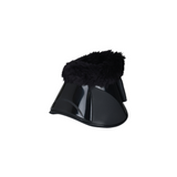 Weatherbeeta Tough-Tec Impact Fleece Trim Bell Boots #colour_black-black
