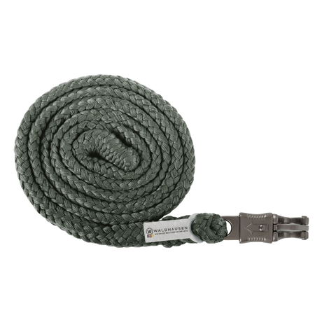 Waldhausen Panic Hook Lead Rope Plus with dark hardware #colour_dark-olive