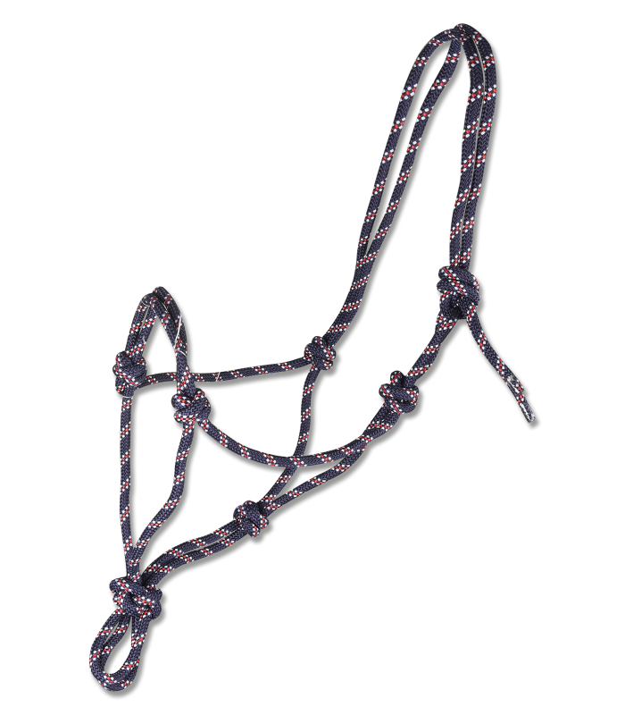 Waldhausen Knotted Halter #colour_blue-white-red