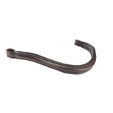 Shires Velociti Lusso Curved Browband #colour_havana
