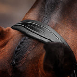Shires Velociti LUSSO Opus 180M Padded Flash Bridle #colour_black
