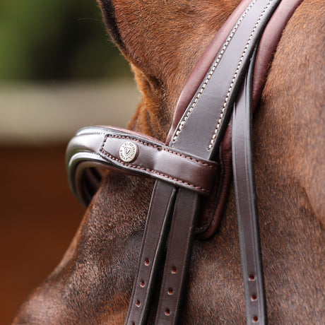 Shires Velociti LUSSO Opus 180M Grackle Bridle #colour_havana