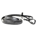 KM Elite Pro Grip Eventer Reins No Stoppers #colour_black