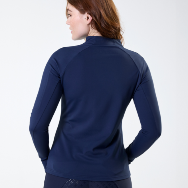 Horseware Ireland Strive Winter 1/4 Zip Top #colour_core-navy